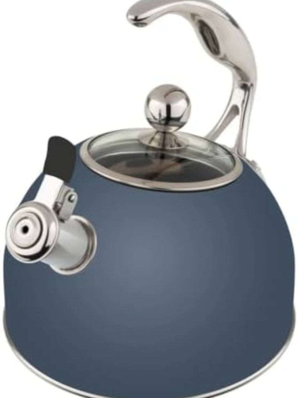 Stainless Steel 2.6 Quart Tea Kettle - Induction Ready, Ergonomic Handle, Glass - Picture 4 of 7